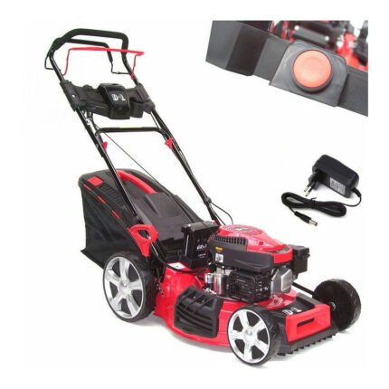 Benzin Rasenmäher 51cm E-Start Mäher Rad-Antrieb Akku Elektrostart