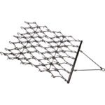Wiesenegge 137 cm Wiesen-Egge Vertikutierer Rasenegge für – Bild 2