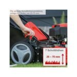 Selbstfahrender Benzin-Rasenmaher Elektrostart 225cc 53cm Scheppach – Bild 6