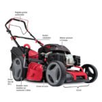 Selbstfahrender Benzin-Rasenmaher Elektrostart 225cc 53cm Scheppach – Bild 8