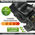 BRAST Benzin Rasentraktor Aufsitzmäher 5,15kW – Bild 3