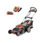 FUXTEC 40V Akku Rasenmäher FX-E2RM51 mit 2x20V Akku 4Ah und Ladegerät