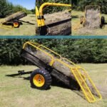 Wiltec Kippanhänger bis 450 kg für Rasentraktor – Bild 2