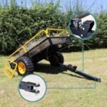 Wiltec Kippanhänger bis 450 kg für Rasentraktor – Bild 4
