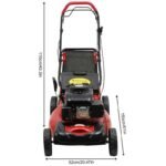 Benzin-Rasenmäher 51cm Schnittbreite 5,5 PS Elektrostart Mulch – Bild 2