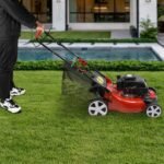Benzin-Rasenmäher 51cm Schnittbreite 5,5 PS Elektrostart Mulch – Bild 3