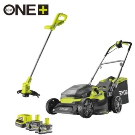 Rasenmäher + Kantenschneider RYOBI RY18LMH37LT25-250 One+, 2x18V