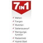 Scheppach Benzin Rasenmäher MS225-53E 6PS mit Antrieb + E-Start 53cm – Bild 7