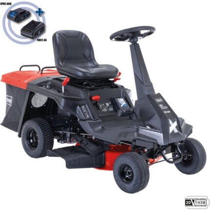 Benzin-Rasenmahertraktor mit Elektrostarter 196cc 61cm Scheppach