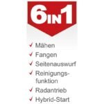 Scheppach Aufsitzrasenmäher MR230 6PS 61cm 150L Fangsack Hybrid-Start – Bild 2