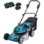 Makita Akku-Rasenmäher DLM463PT2, 2x18V, 2x 5,0 Ah und Doppelladegerät – Bild 4