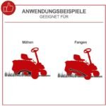 Scheppach MR196-61 Aufsitzrasenmäher 61 cm Schnittbreite – Bild 3