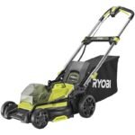 Ryobi 18V Bürstenlose Rasenmäher grün und grau 40 cm