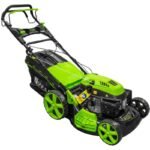 BENZIN-RASENMAHER MIT RADANTRIEB 173CC 51CM MULCHEN FANGEN ZIPPER