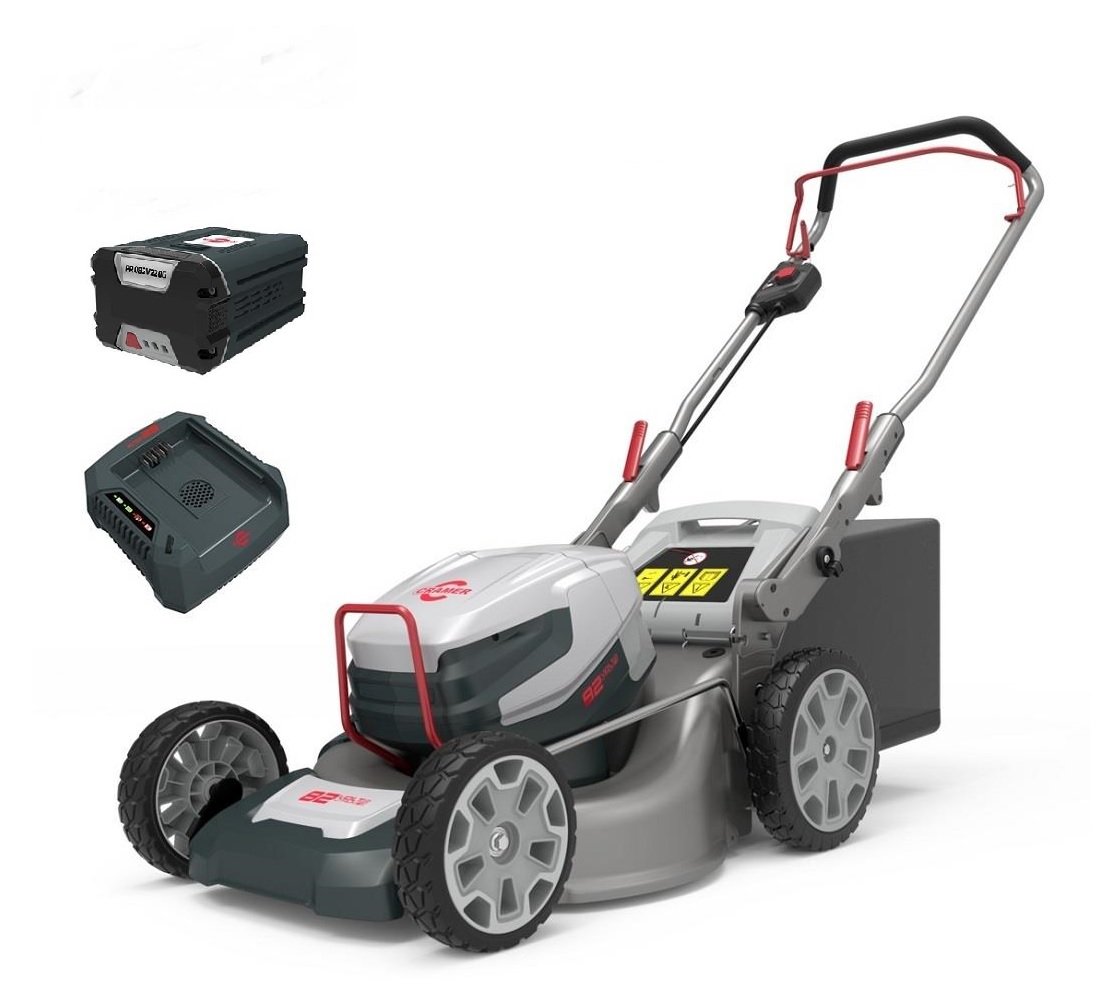 82LM46-Set.jpg Cramer Akku-Rasenmäher 82LM46 – inkl. 1 Akku 82V220G + Ladegerät 82C1G + Mulchkit – 2500086UI – Bild 1