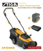 Stiga Collector 140e Rasenmäher inkl. Ladegerät und 2x Akku – Bild 2