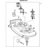 Montiertes Mähdeck für ORIGINAL STIGA SD108 Rasentraktor ohne Messer – Bild 2