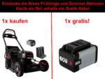 Kress KG756E Akku Rasenmäher inkl. Akku und Ladegerät – SET