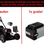 Kress KG756E Akku Rasenmäher inkl. Akku und Ladegerät – SET