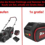 Kress KG745 Rasenmäher mit Akku inkl. Ladegerät
