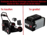 Kress KG757E Akku Rasenmäher inkl. Akku und Ladegerät – SET