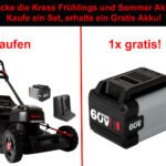 Kress KG757E Akku Rasenmäher inkl. Akku und Ladegerät – SET