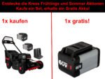 Kress KG760E.1 Akku Rasenmäher inkl. 2x Akku und Ladegerät – SET
