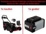 Kress KG760E Akku Rasenmäher inkl. Akku und Ladegerät – SET
